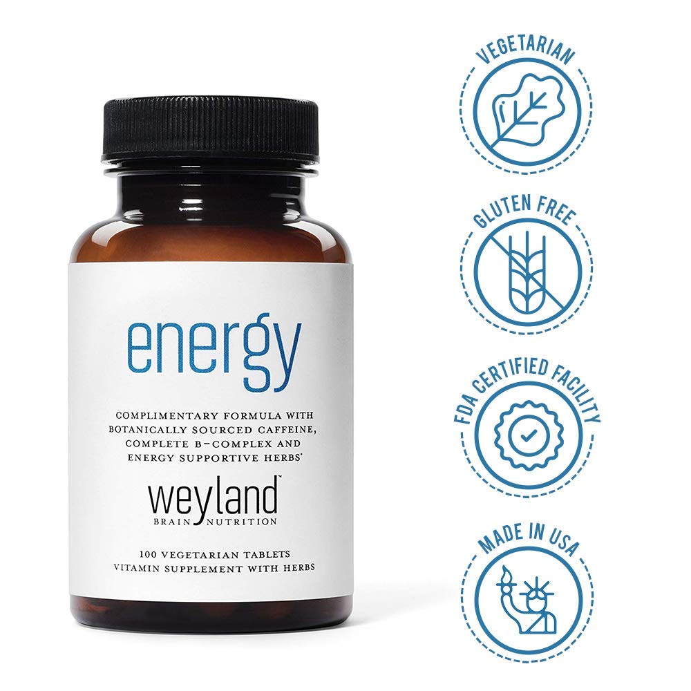 Weyland Brain Nutrition Énergie avec ingrédients affichés