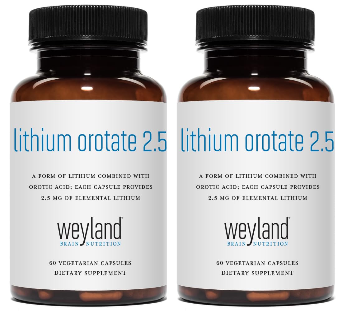 Weyland Brain Nutrition Lithium Orotate 60 capsules végétariennes