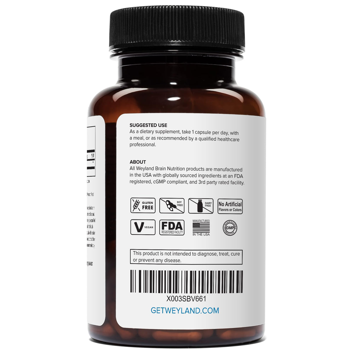 Weyland Lithium Orotate emballage avec informations nutritionnelles