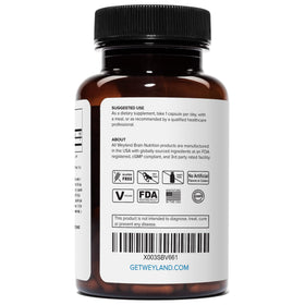 Weyland Lithium Orotate emballage avec informations nutritionnelles
