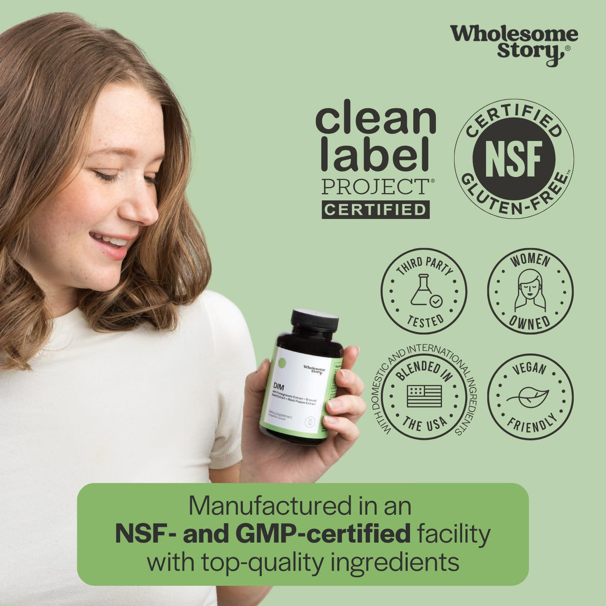 Wholesome Story DIM Complément Alimentaire 60 Capsules avec ingrédients