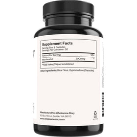 Wholesome Story Myo-Inositol capsules with a measuring spoon