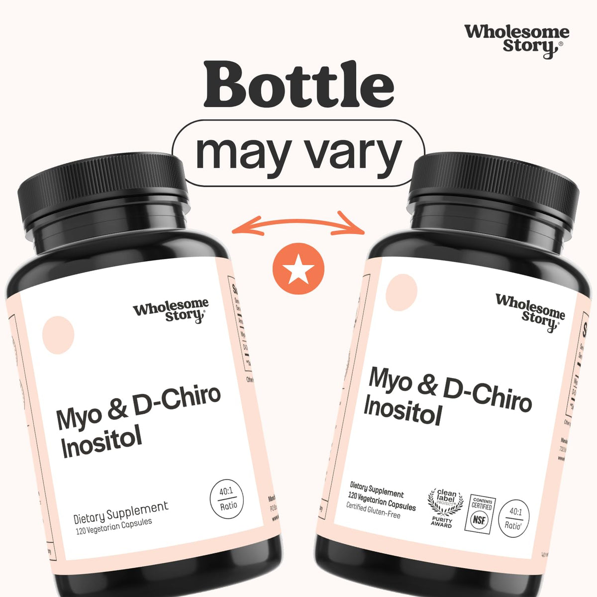 Wholesome Story Myo-Inositol & D-Chiro Inositol packaging side view
