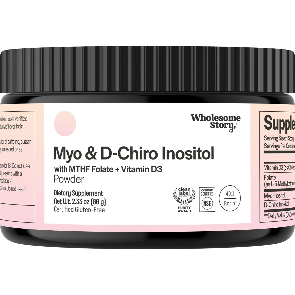 Wholesome Story Poudre d'Inositol 30 Portions emballage avant
