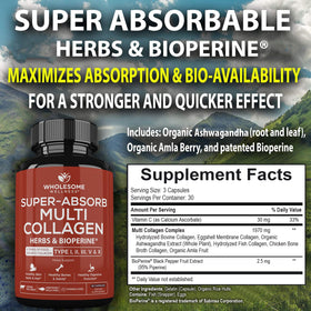 Wholesome Wellness Multi Collagène 90 Capsules emballage