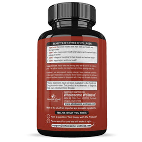 Wholesome Wellness Multi Collagène capsules sur un plan de travail