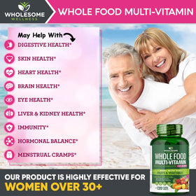 Wholesome Wellness Multivitamines Complètes pour Femmes - ingrédients naturels