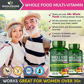 Wholesome Wellness Multivitamines Complètes pour Femmes - présentation sur fond blanc
