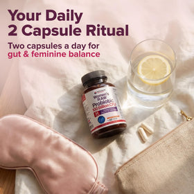 Wholesome Wellness Probiotiques Bruts Femmes 100 Milliards CFU capsules avec ingrédients