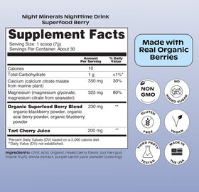 wholier Night Minerals capsules dans une main