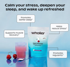 wholier Night Minerals emballage avec description