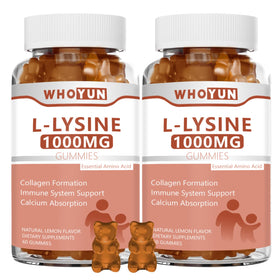 Whoyun Gummies L-Lysine 1000mg au citron, vue de face