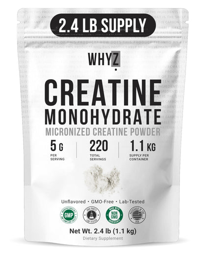 WHYZ Poudre de Créatine Monohydrate 1100g vue avant