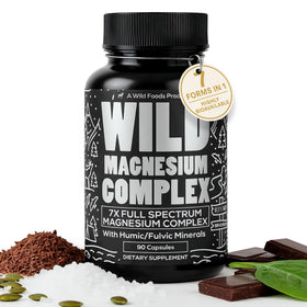 Wild Foods complément alimentaire magnésium 90 capsules vue de face