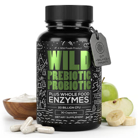 Wild Foods Complément Alimentaire Prébiotique et Probiotique 30 Capsules - vue avant
