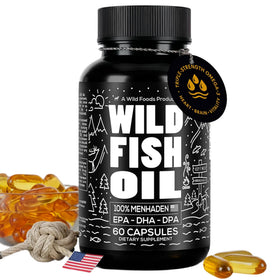Wild Foods Compléments Alimentaires Omega 3 1600mg EPA DHA DPA vue de face