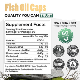 Wild Foods Huile de Poisson 240 capsules vue supérieure
