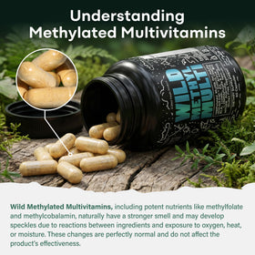Wild Foods Multivitamines Methylées 120 Capsules - capsules à l'intérieur