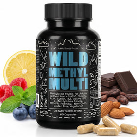 Wild Foods Multivitamines Methylées 60 Capsules, vue de face