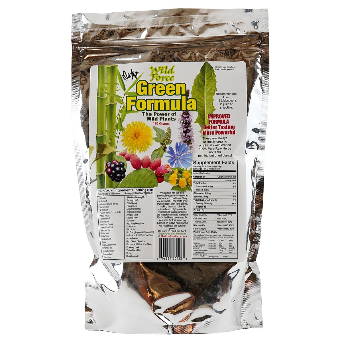Wild Force Green Formula 449g vue avant avec étiquette