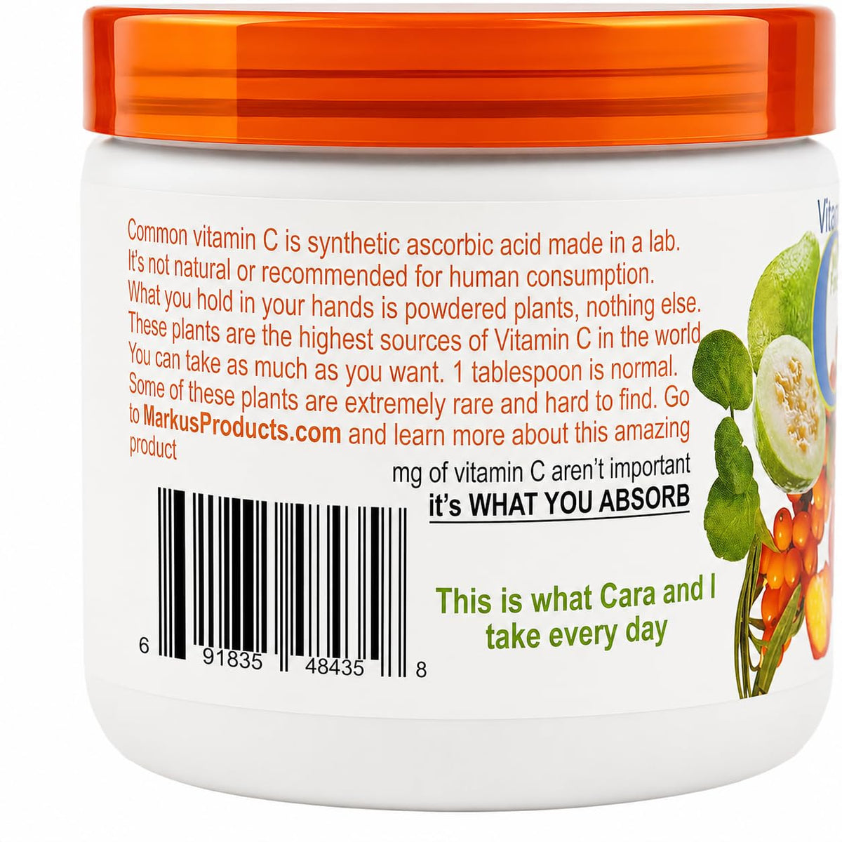 Wild Force Vitamin C 349g illustration d'utilisation quotidienne
