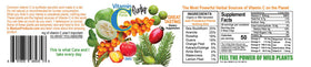 Wild Force Vitamin C 349g vue de côté avec cuillère