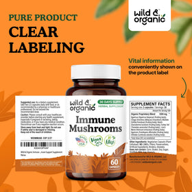 Wild & Organic avec une main tenant une capsule