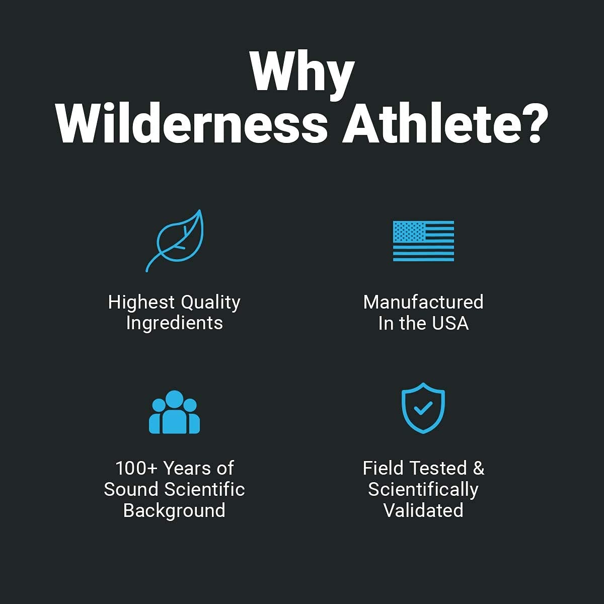 Wilderness Athlete Pack de Vitamines Quotidien avec étiquette visible