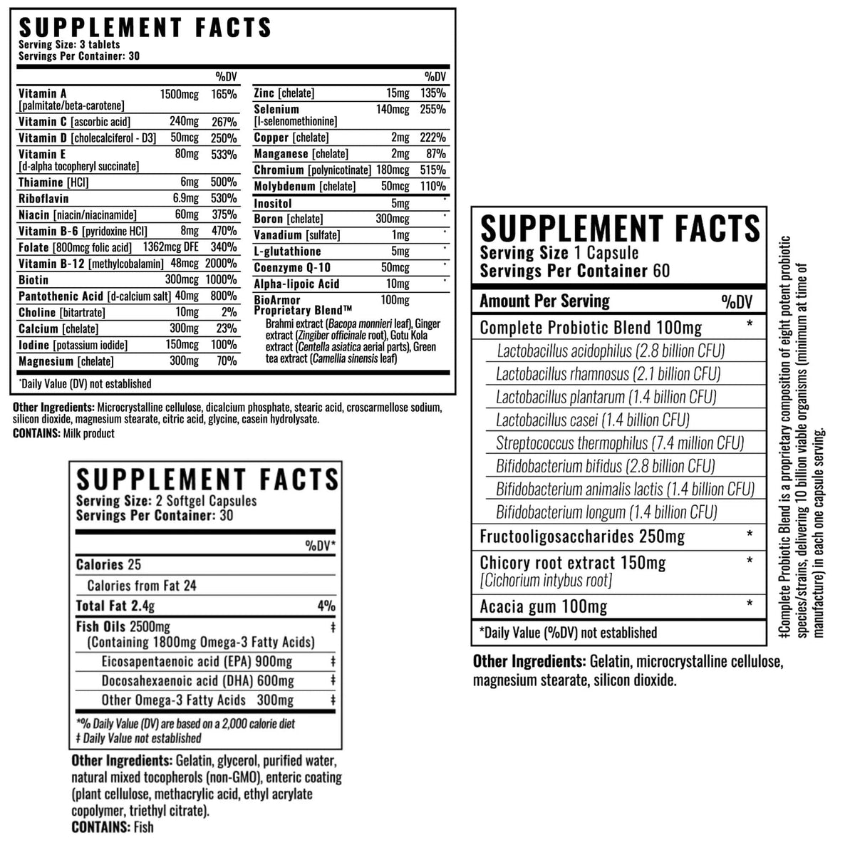 Wilderness Athlete Pack de Vitamines Quotidien en situation de voyage