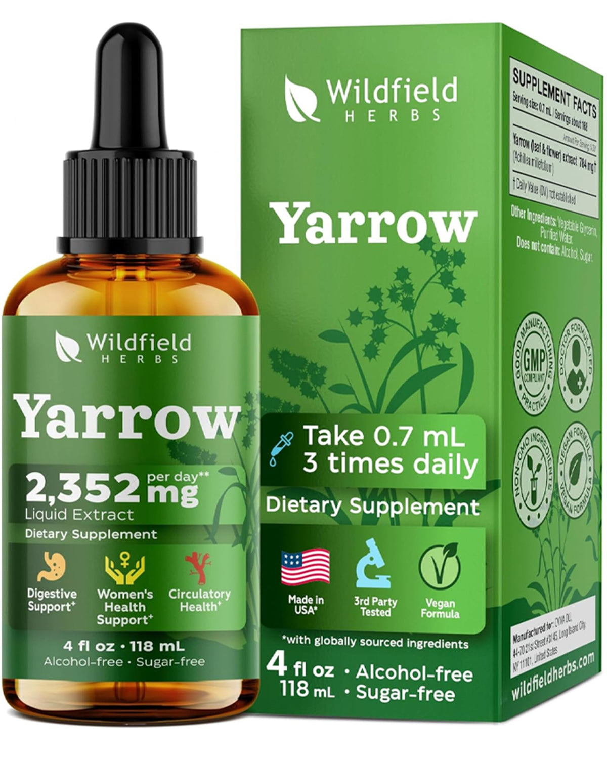 WILDFIELD HERBS Extrait de Millefeuille 120 ml vue avant