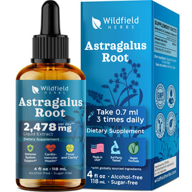 WILDFIELD HERBS extrait de racine d'Astragale 4 Oz face avant