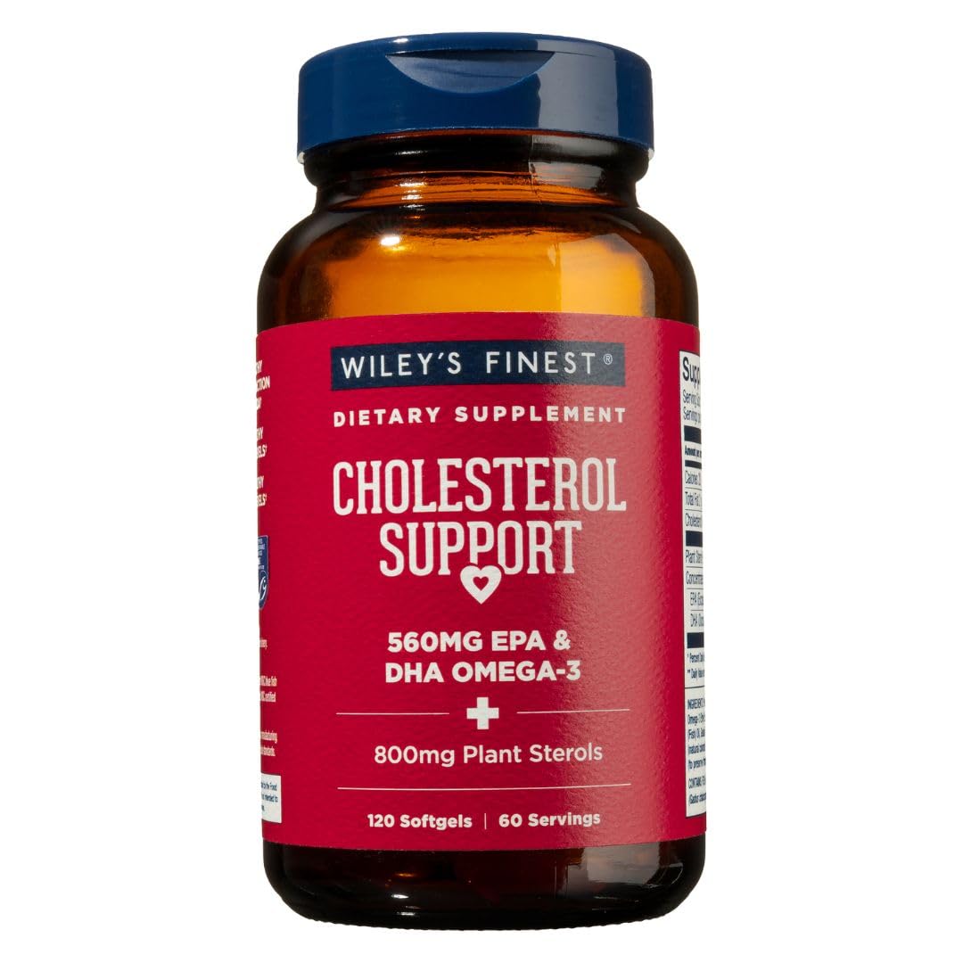 Wiley's Finest Complément Alimentaire Cholestérol 120 gélules vue de face