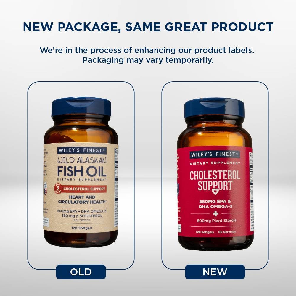 Wiley's Finest Complément Alimentaire Cholestérol gélules avec des ingrédients naturels
