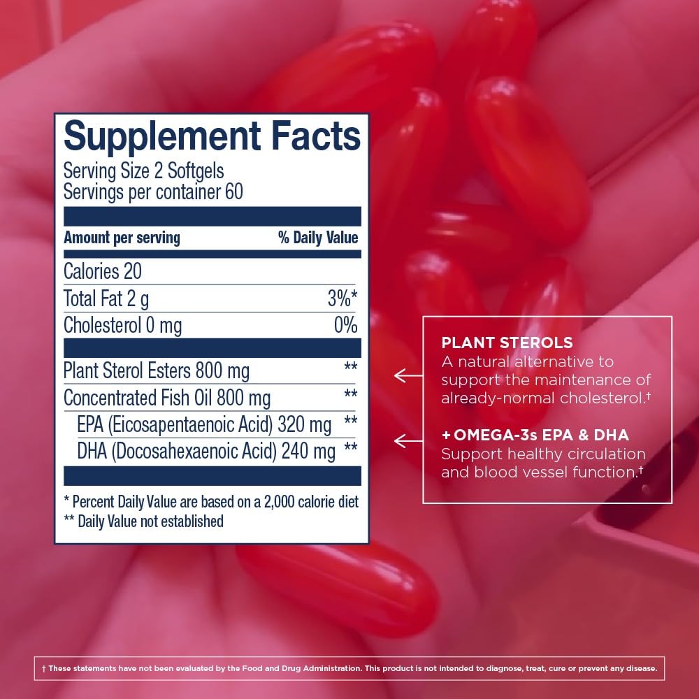 Wiley's Finest Complément Alimentaire Cholestérol gélules avec étiquette