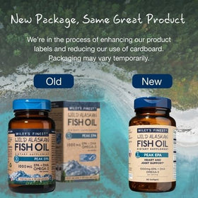Wiley's Finest Huile de Poisson Peak EPA 90 Capsules en boîte