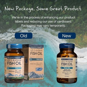 Wiley's Finest Huile de Poisson Sauvage d'Alaska Peak EPA sur fond blanc