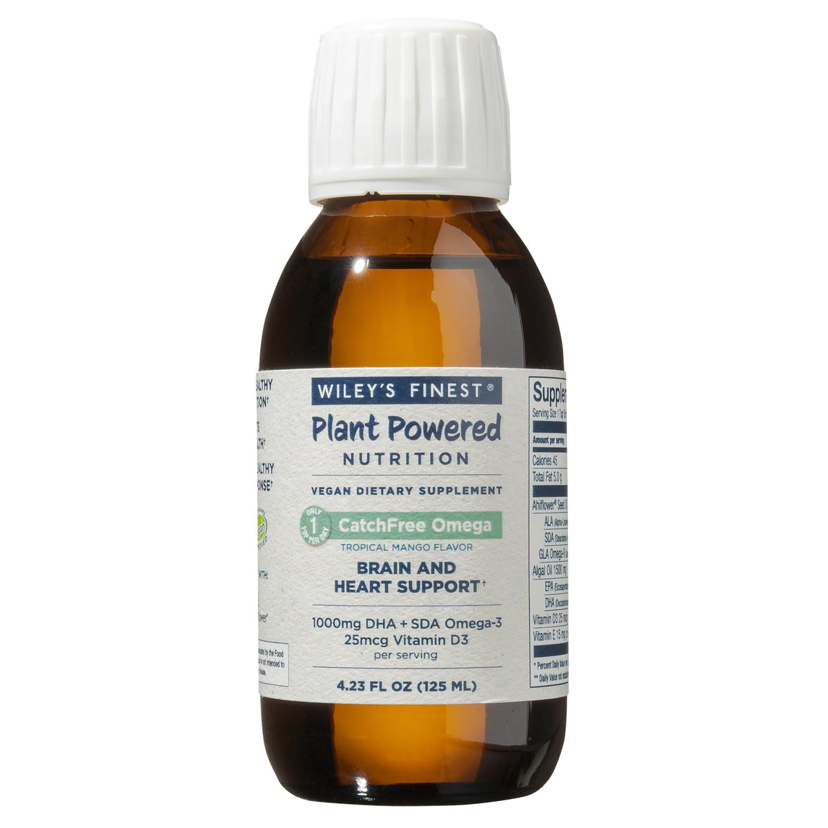 Wiley's Finest Omega 3 Végétal 231g bouteille vue avant