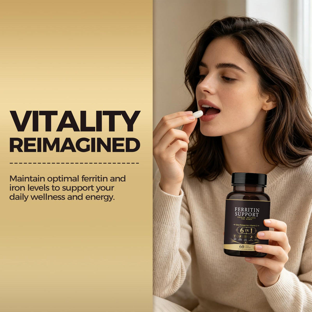 Wilvyn Complément Alimentaire Fer 60 Capsules avec étiquette