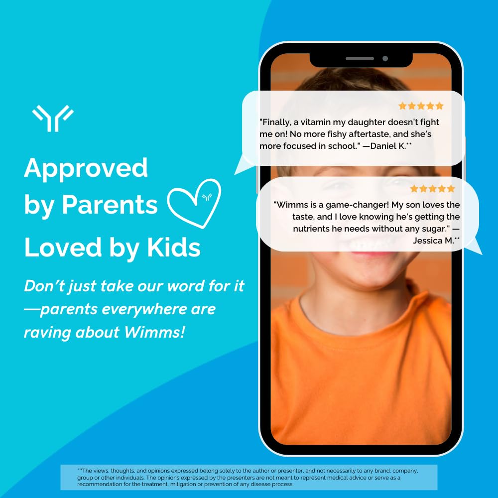 WIMMS Smart Chews Enfants ingrédients sur l'emballage