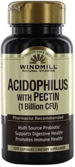 Windmill Acide Lactique avec Pectine 100 capsules - vue de face