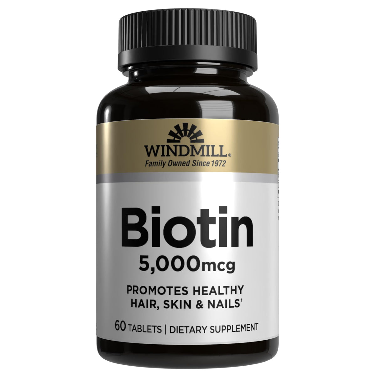 Windmill Biotine 5000 mcg boîte avant avec étiquette