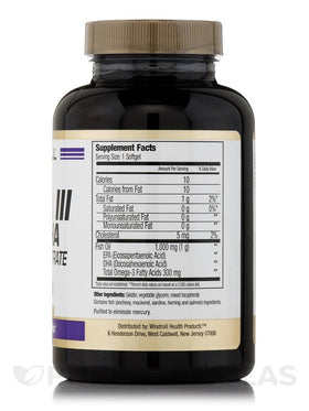 Windmill Huile de Poisson Omega 3 1 000 mg gélules, vue arrière
