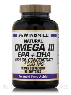 Windmill Huile de Poisson Omega 3 1 000 mg gélules, vue avant