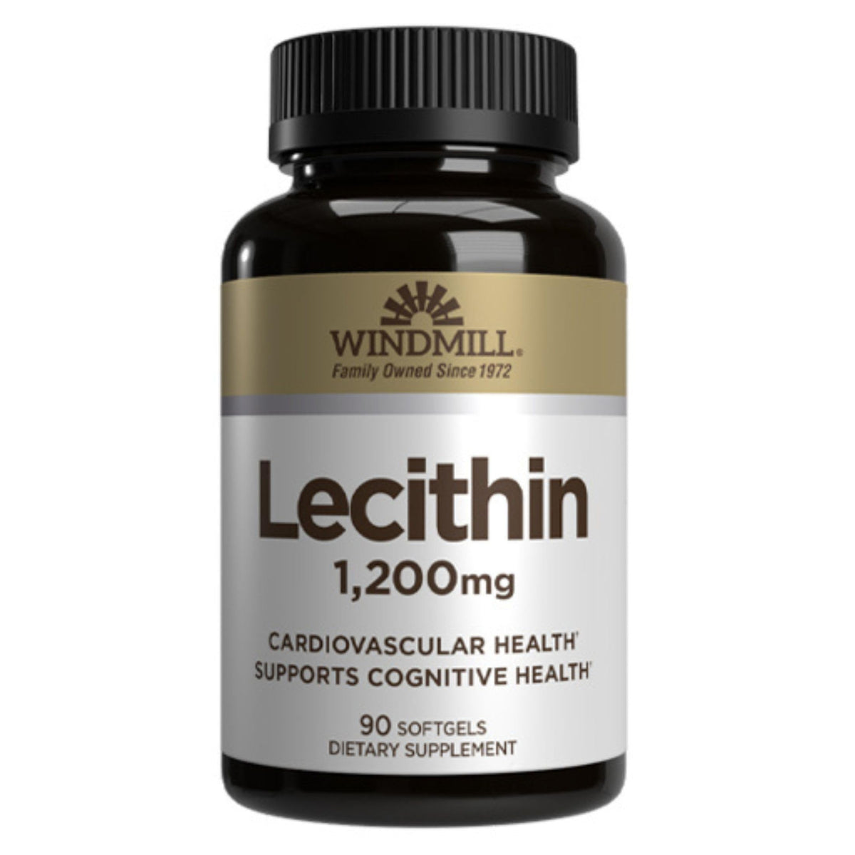 Windmill Lecithin 90 gélules souples, vue de côté montrant la texture