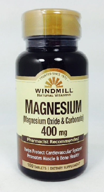 Windmill Magnésium 400 mg comprimés boîte vue de face