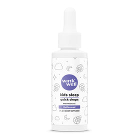 Wink Naturals Gouttes de Mélatonine Liquide pour Enfants 1mg étiquette des ingrédients