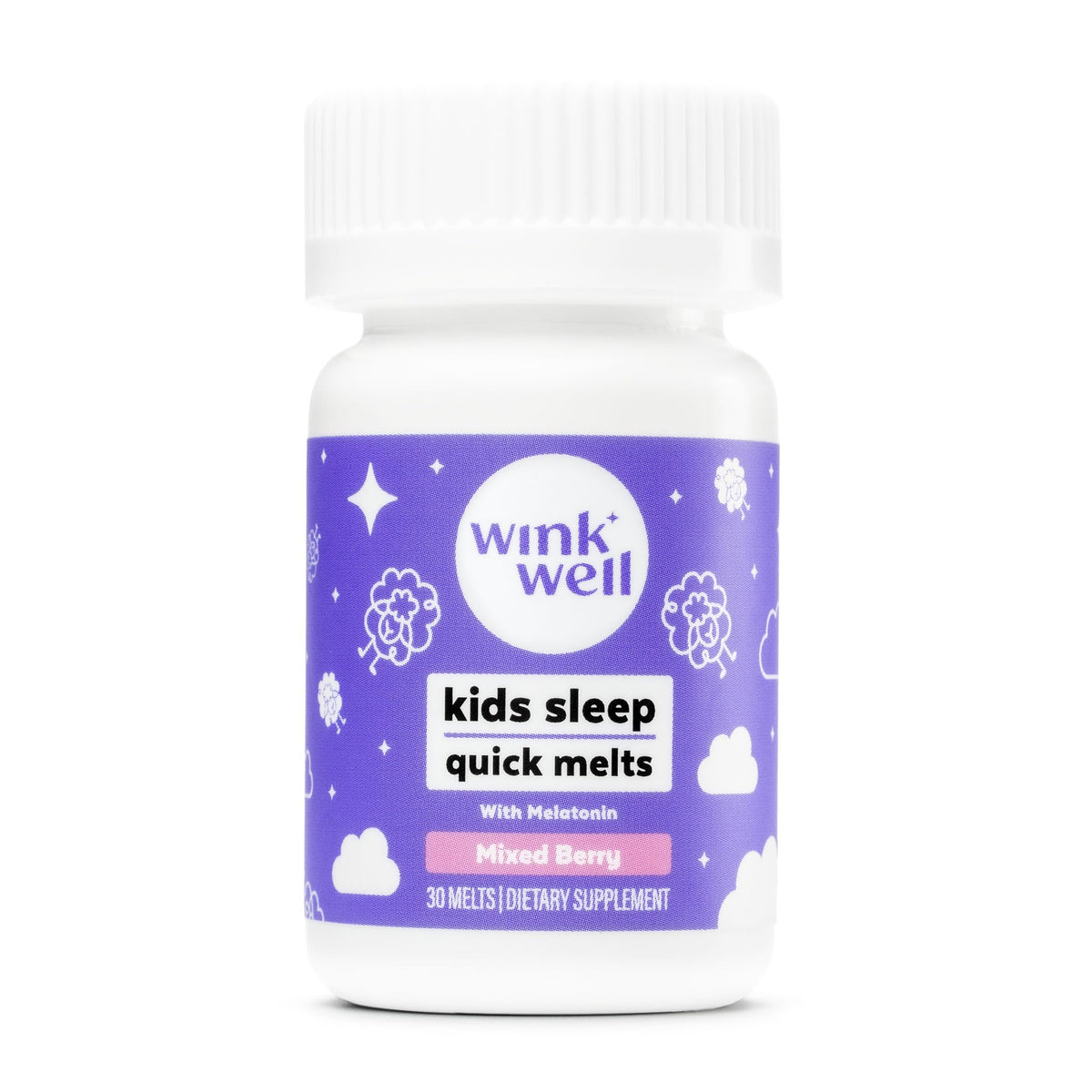 Wink Naturals Melatonin pour enfants 1mg boîte avant