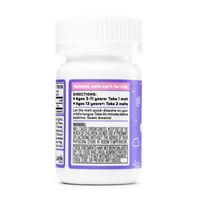 Wink Naturals Melatonin pour enfants 1mg pastilles à la framboise
