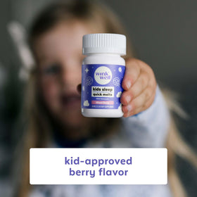 Wink Naturals Melatonin pour enfants 1mg utilisation avant le coucher