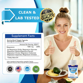 WINYEL Complément Alimentaire Magnésium 1000mg 90 Capsules - Vue de côté